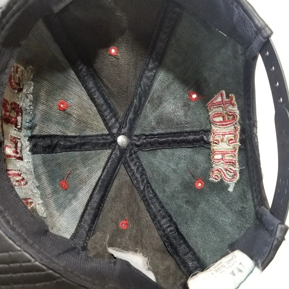 Vintage San Fransisco‎ 49ers Hat Snapback leather type NFL logo cap